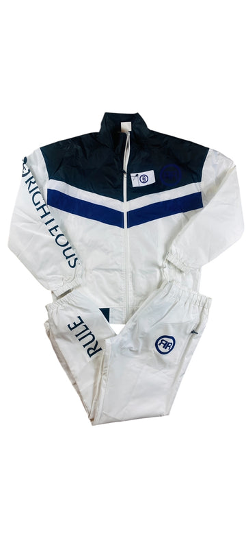 Tracksuit white/black - RIGHTEOUS RULE