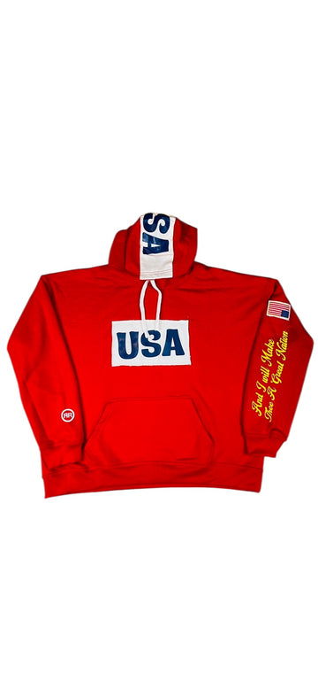 A GREAT NATION USA HOODIE SWEATSHIRT - RIGHTEOUS RULE
