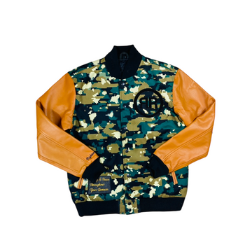 Righteous Rule "Flagship 1 Camouflage" Varsity Jacket. - RIGHTEOUS RULE