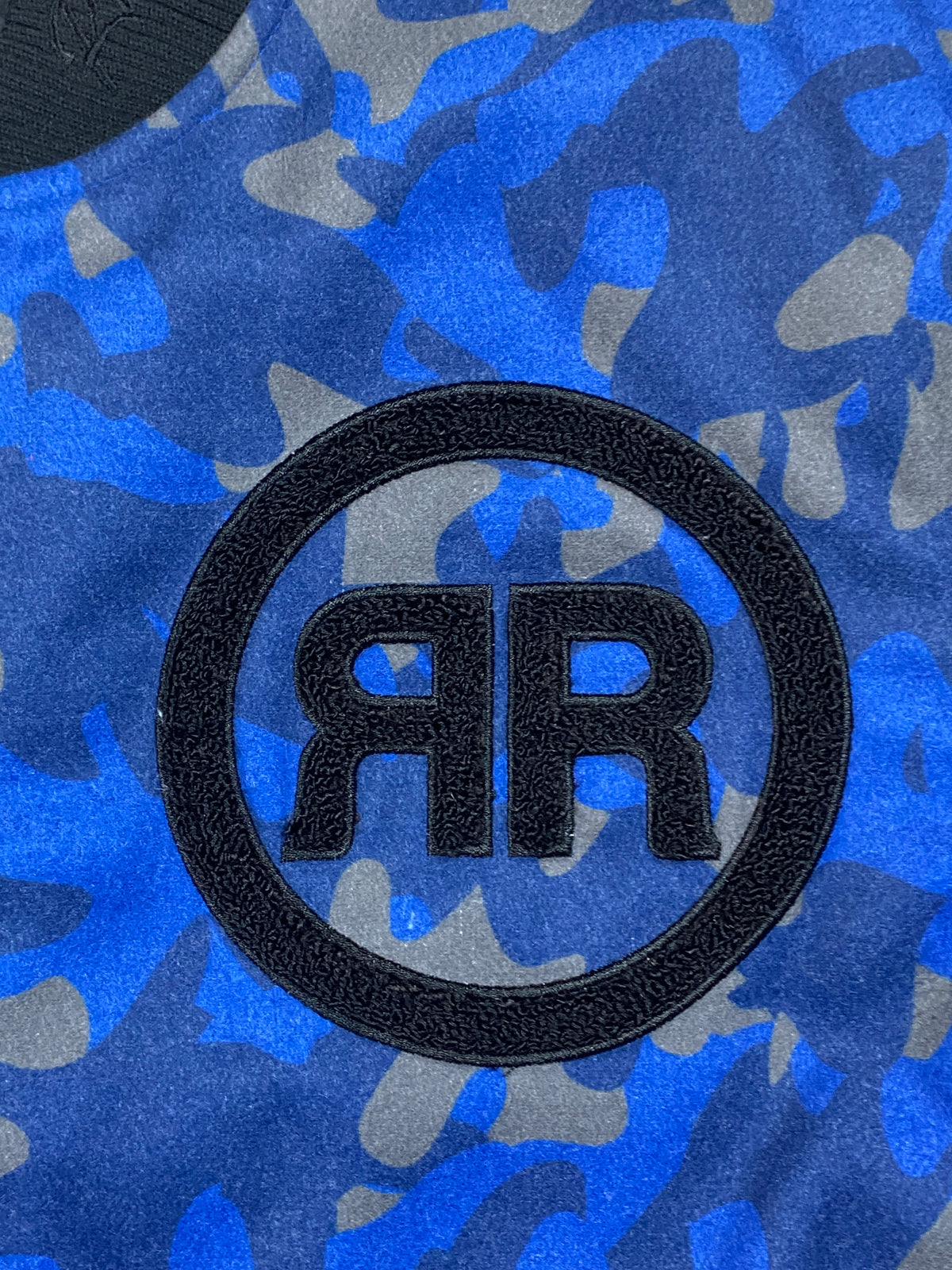 Blue Camouflage Varsity Jacket - RIGHTEOUS RULE