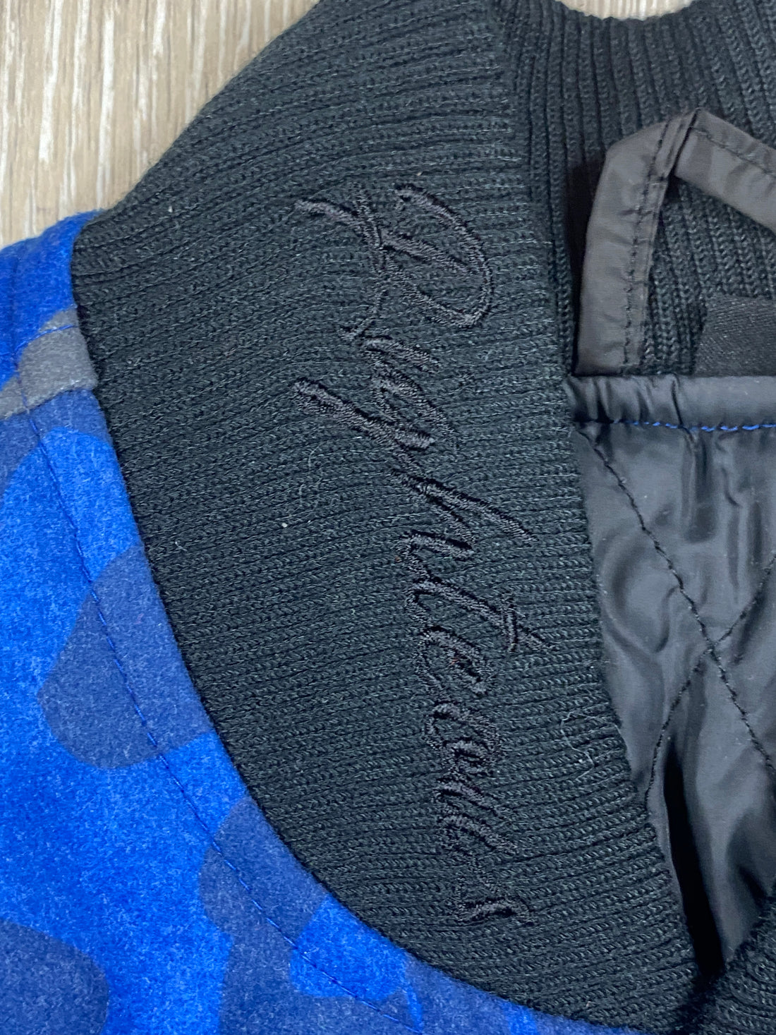 Blue Camouflage Varsity Jacket - RIGHTEOUS RULE