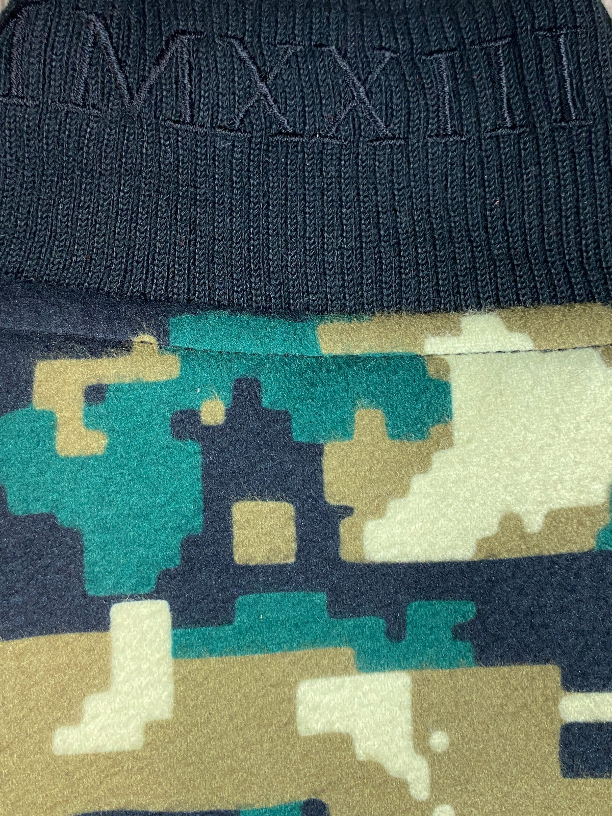 Camouflage/ Black Varsity Jacket - RIGHTEOUS RULE