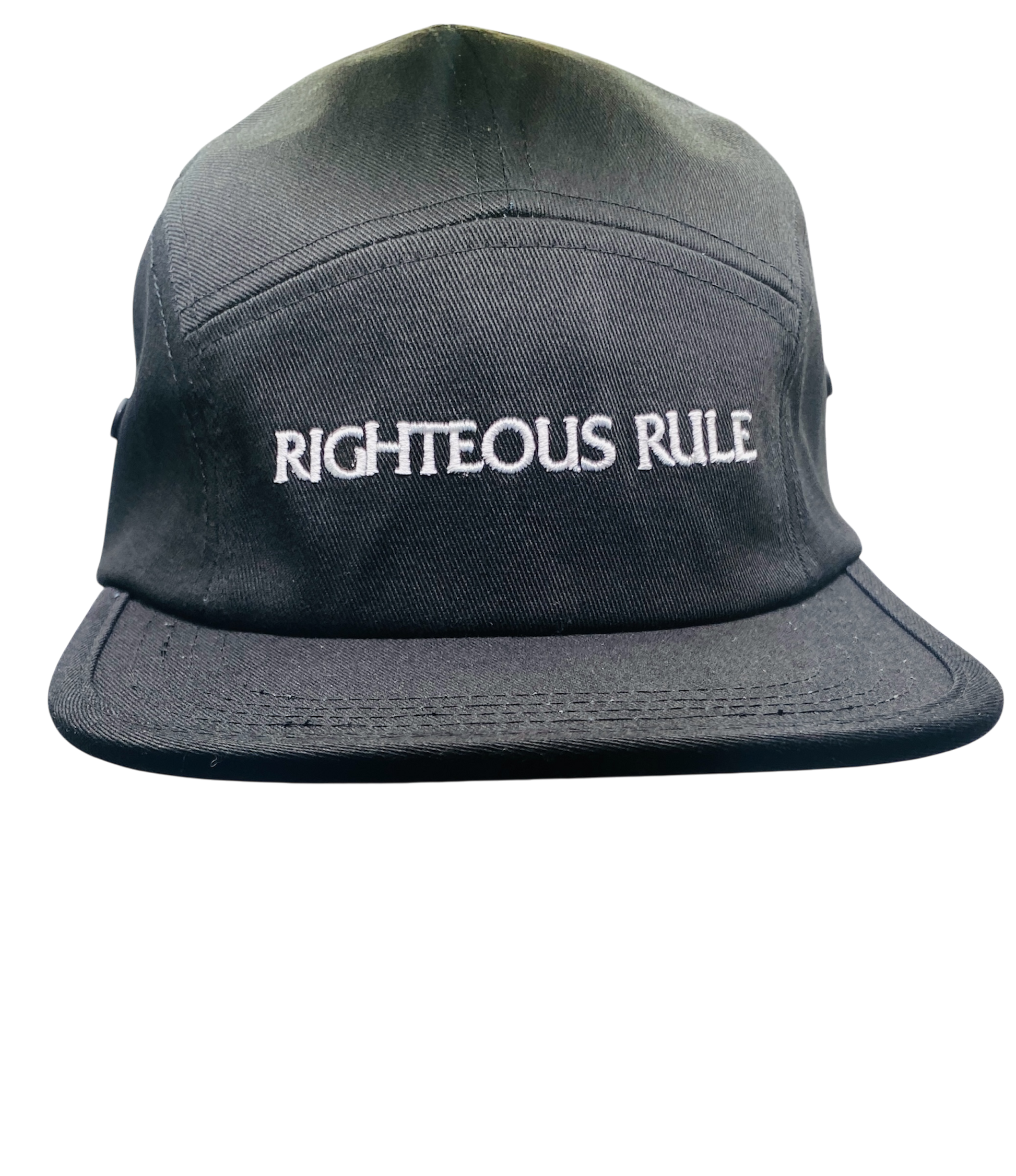 Righteous Rule Black Five Panel Cap - RIGHTEOUS RULE