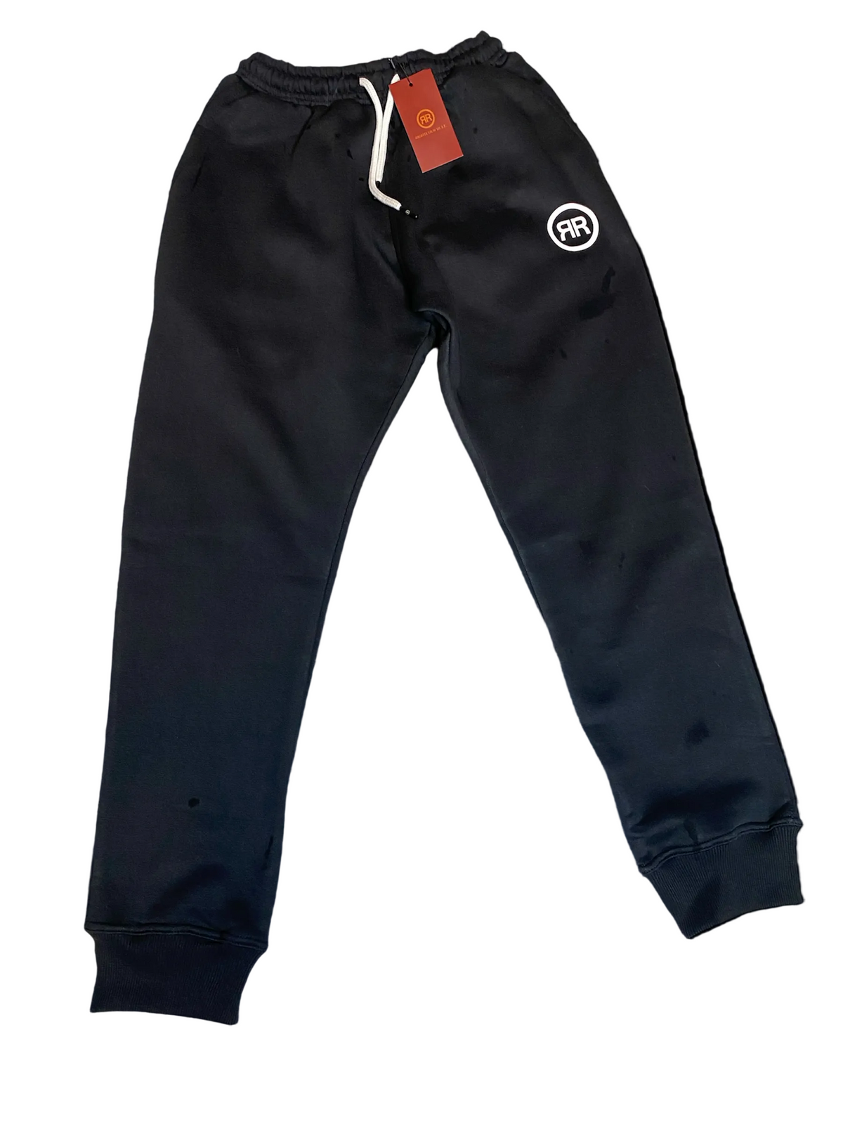 Black/White Heavyweight Circle Logo Sweatsuit - RIGHTEOUS RULE