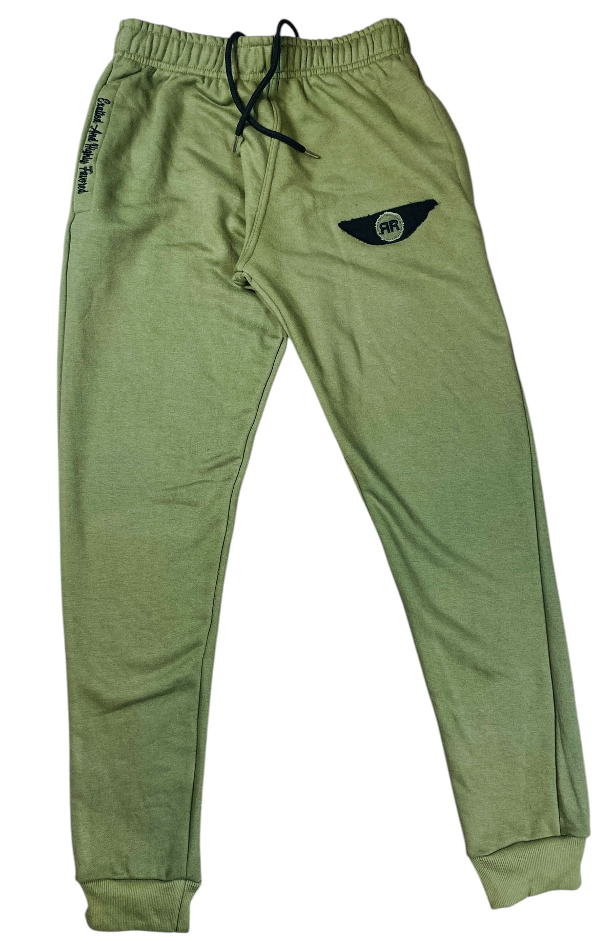 Righteous Rule Holy Wings Olive Green Crewneck Sweatsuit - RIGHTEOUS RULE