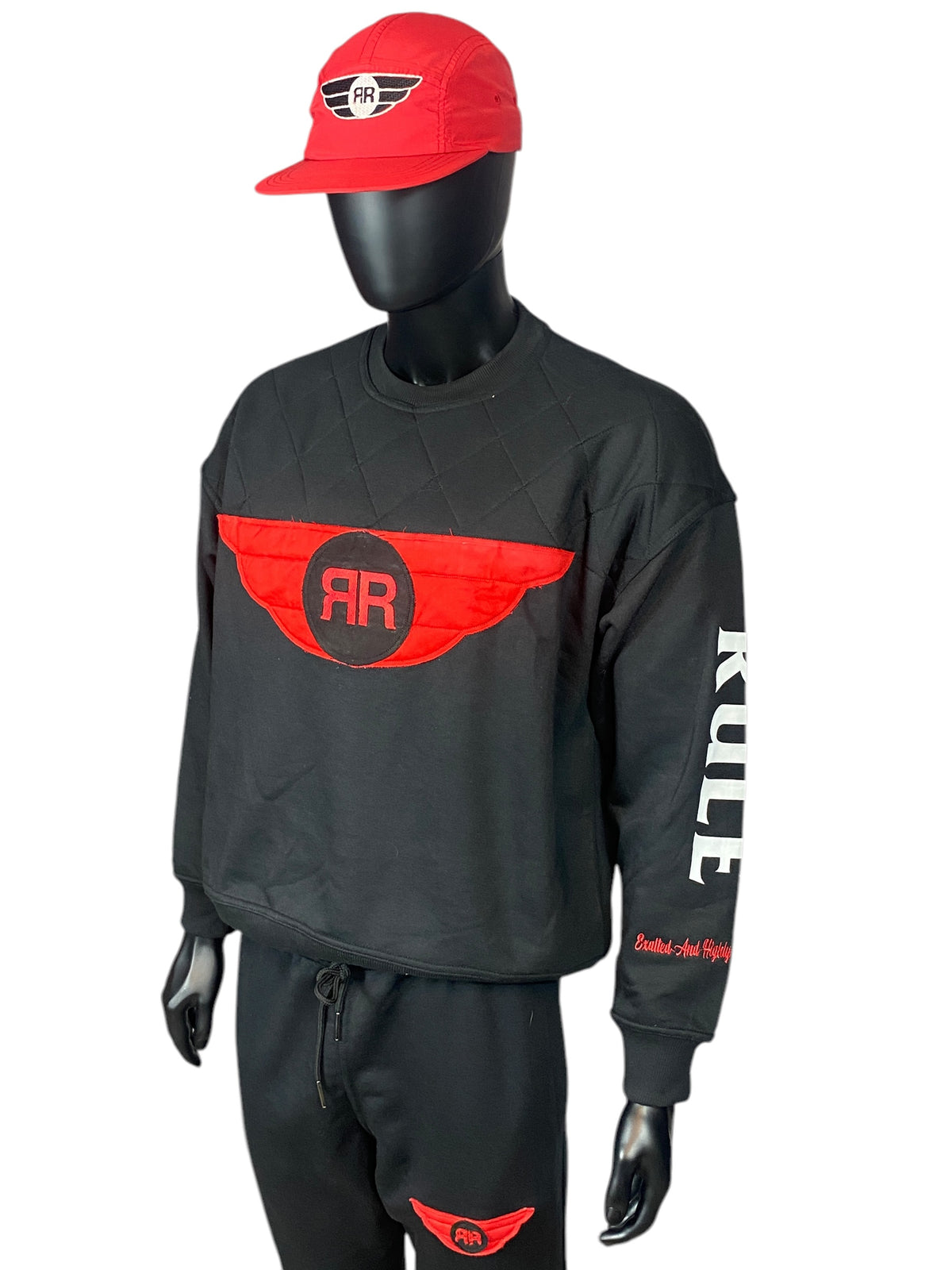 Righteous Rule “Holy Wings” 2pc Crewneck sweatsuit. - RIGHTEOUS RULE