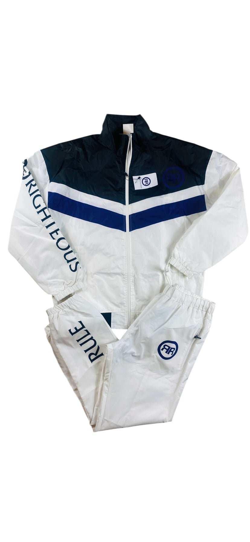 Tracksuit white/black - RIGHTEOUS RULE