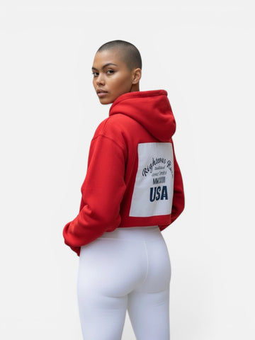 A GREAT NATION USA HOODIE SWEATSHIRT Red - RIGHTEOUS RULE