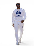 Circle Logo Premium Cotton Fleece Sweatshirt WH/BL - RIGHTEOUS RULE